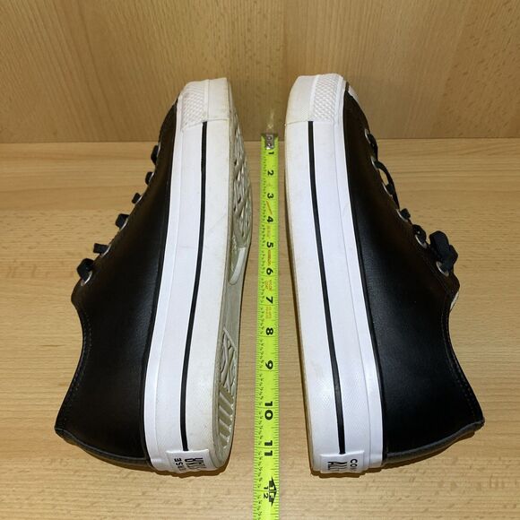Converse Chuck Taylor All Star Lift Platform Black White Sneaker Women 11 - Picture 8 of 9
